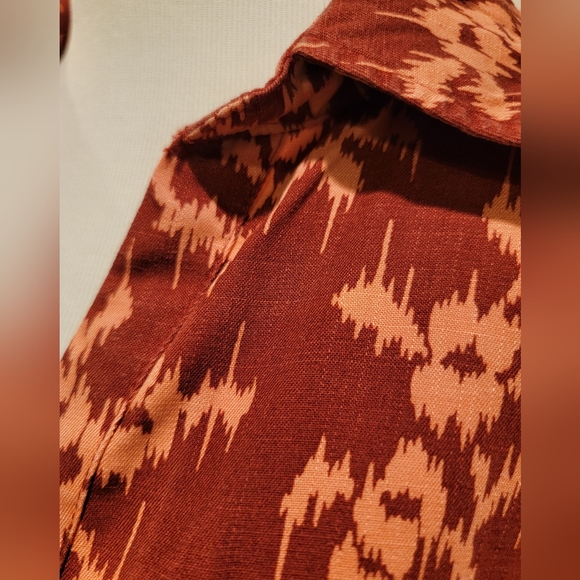 Knox Rose Women's Plus Size Button-Down Shirt Light Red - XXL - Picture 4 of 7